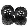 FLMLF Front and Rear All Terrain Tires 4PC for 1/5 HPI RV Km Baja 5B ss RC Car Parts view 2