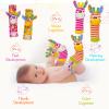 PADONISE Wrist Rattles Baby Socks Baby Toys Set Soft Sensory Toys for Babies Cartoon Animal Rattles Sock Early Development Toy Baby Shower Birth Gift for Newborn Infant Baby Boy Girl 0 to 3 Years Old view 4