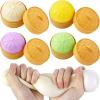 Colorful Dumpling Stress Balls, 4 Pcs Fidget Sensory Toy, Stress Relief Squeezing Dough Bun for Halloween Project, Tricking People, Kid Playing view 1