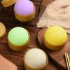 Colorful Dumpling Stress Balls, 4 Pcs Fidget Sensory Toy, Stress Relief Squeezing Dough Bun for Halloween Project, Tricking People, Kid Playing view 4