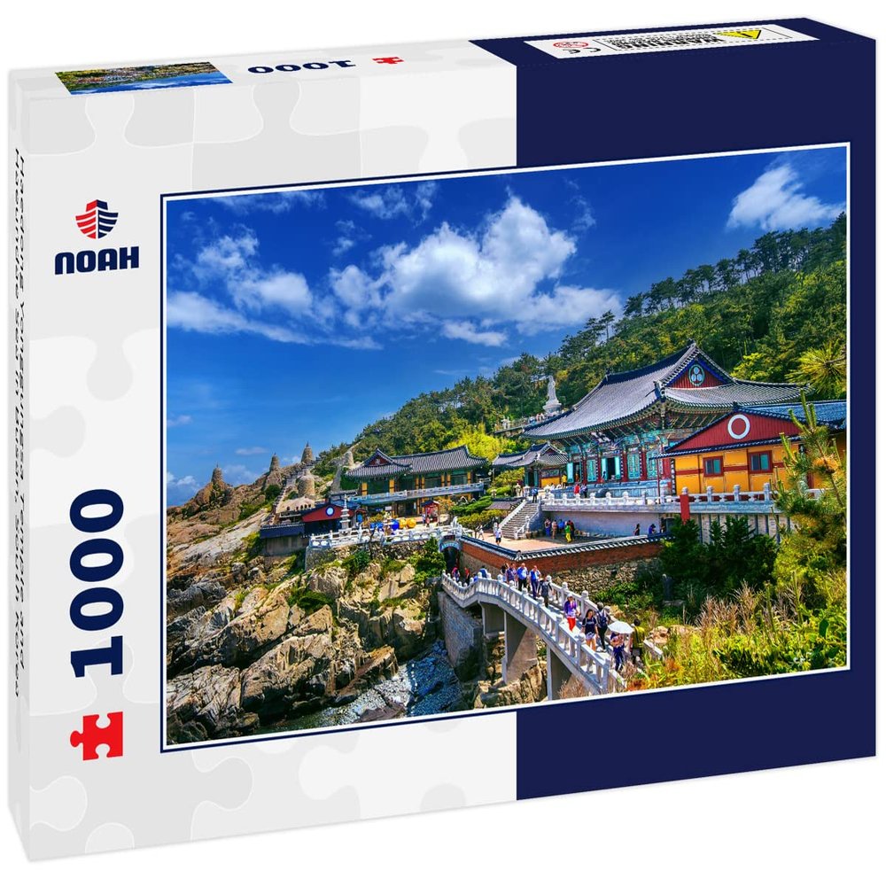 Noah Jigsaw Puzzle Haedong Yonggungsa Temple and Haeundae Sea in Busan, South Korea 1000 Pieces