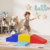 Qaba Foam Play Set for Toddlers and Children, Easy-to-Clean 4 Piece Soft Indoor Climber & Safe Kids Climbing Set for Crawling or Sliding, Multicolor view 2