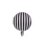 10 Pieces 18 Inch Black and White Striped Balloons Decoration Foil Mylar Balloons Aluminum Helium Balloons for Birthday Party, Baby Shower, Halloween, Ceremonies, Holiday Parties Decoration view 4