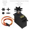 6PCS MG995 55g Servo RC Servos Digital High Speed Torque Servo Motor Metal Gear Servo Waterproof for Futaba JR RC Car Airplane Helicopter Mechanical Arm Control Angle 180 view 4