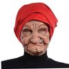Ckuakiwu Halloween Latex Mask With Head Scarf, Cosplay Horrible Head Full Face Latex Helmet, Creepy Costume Prop - Funny Mask Cosplay Props Creepy Monster Masks view 2