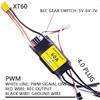 ApisQueen 60A ESC 2-6S LiPo Brushless Electric Speed Controller with BEC XT60 & 4.0mm Plug for RC Drone Airplane Model view 2