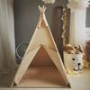 RongFa Teepee Tent for Kids-Portable Children Play Tent Indoor Outdoor (Apricot with Mat) view 4