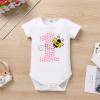 Baby Girls Bumble Bee My 1st Birthday Outfit Romper Tulle Tutu Skirt Set with Bowknot Headband Honey Bee for Cake Smash Dress Photo Shoot Yellow Bee 9-12 Months view 4