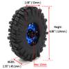 HOBBYSOUL 2.2'' Mud Slingers Tires 124mm & 2.2 Beadlock Wheels Adjustable 4 Offset Rims for 1/10 RC Crawler Trail TRX4 SCX10 Gen8 Capra Wraith, HS701206 view 2