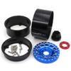 HOBBYSOUL 2.2'' Mud Slingers Tires 124mm & 2.2 Beadlock Wheels Adjustable 4 Offset Rims for 1/10 RC Crawler Trail TRX4 SCX10 Gen8 Capra Wraith, HS701206 view 4