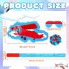 Seematn Airplane Piata Plane Piata Bundle with a Blindfold, Bat and Confetti Birthday Party Supplies for 4th of July Patriotic Veterans Birthday Party view 4