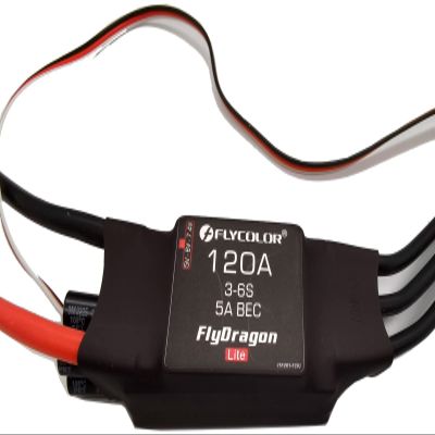 Flycolor 120A ESC 3-6S Electric Speed Controller 5v/6v/7.4v 5A BEC with 4.0mm Bullet Plugs for RC Drone Airplane Brushless Motors