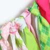 Funmemoir Hole in One Girl's 1st Birthday High Chair Banner, Pink and Green, 6" x 8" view 4