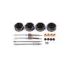 RCAWD 4pcs 9g Brass Hex Weights Extended 4mm Cvd Driveshaft for Axial 1-24 Scx24 Deadbolt Chevrolet Wrangler Gladiator Bronco Crawlers Upgrade Parts view 1