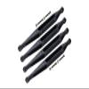 Aluminum 7075-T6 Lower Link Bar Set for Losi 1:8 LMT 4WD Solid Axle Monster Truck LOS04022 / LMT Grave Digger/Son-uva Digger LOS04021 Upgrades - Black view 1