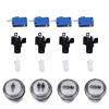 LED Start Push Button Kit 1p 2p Start Buttons + Coin Buttons DIY Console Part Accesories for Arcade Games (White) view 1