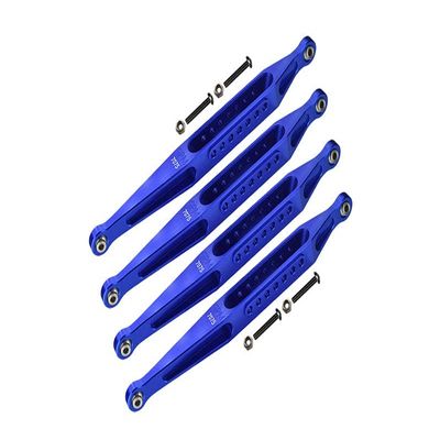 Aluminum 7075-T6 Lower Link Bar Set for Losi 1:8 LMT 4WD Solid Axle Monster Truck LOS04022 / LMT Grave Digger/Son-uva Digger LOS04021 Upgrades - Blue