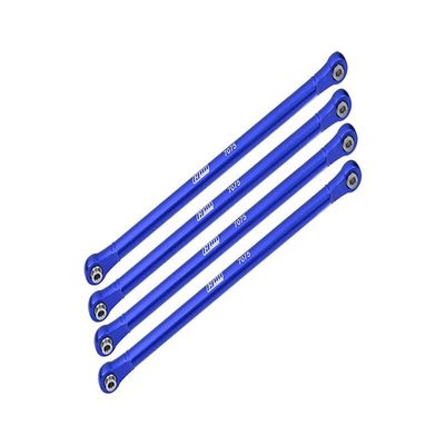 Aluminum 7075-T6 Upper Link Bar Set for Losi 1:8 LMT 4WD Solid Axle Monster Truck LOS04022 / LMT Grave Digger/Son-uva Digger LOS04021 Upgrades - Blue