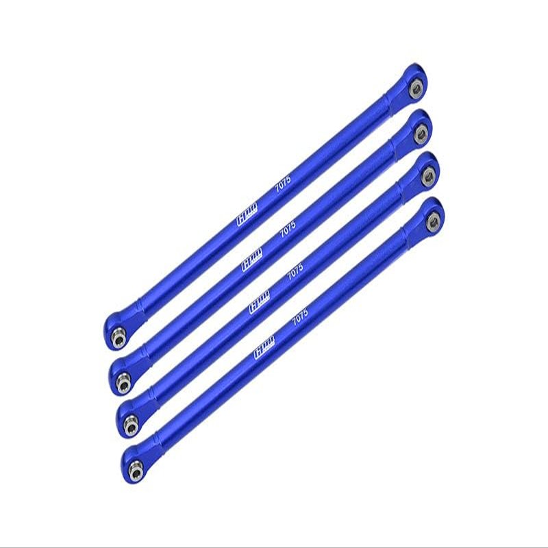Aluminum 7075-T6 Upper Link Bar Set for Losi 1:8 LMT 4WD Solid Axle Monster Truck LOS04022 / LMT Grave Digger/Son-uva Digger LOS04021 Upgrades - Blue