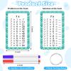 51 Pcs Multiplication Flashcards with Dry Erase Markers and Rings Math Educational Multiplication Flashcards Timetable Charts for 1st to 3rd Grades Fun Learning with Math Game view 2