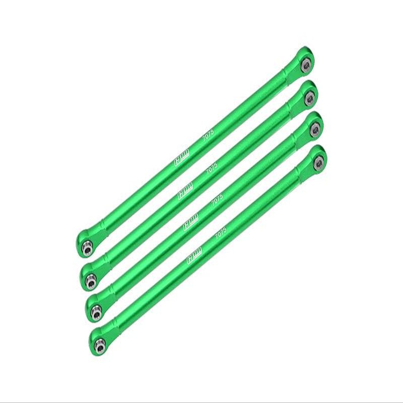 Aluminum 7075-T6 Upper Link Bar Set for Losi 1:8 LMT 4WD Solid Axle Monster Truck LOS04022 / LMT Grave Digger/Son-uva Digger LOS04021 Upgrades - Green