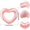 Sonarun 8 Pack Inflatable Heart Shape Swimming Rings Bulk Sweet Love Swimming Pool Float Loungers Tube for Adults Summer Beach Pool Party Favors Water Toys view 2