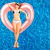 Sonarun 8 Pack Inflatable Heart Shape Swimming Rings Bulk Sweet Love Swimming Pool Float Loungers Tube for Adults Summer Beach Pool Party Favors Water Toys view 4