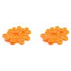 60 Pcs 2Mm Hole Orange Plastic Belt Pulley for DIY RC Toy Car Airplane - (Color: Orange) view 2