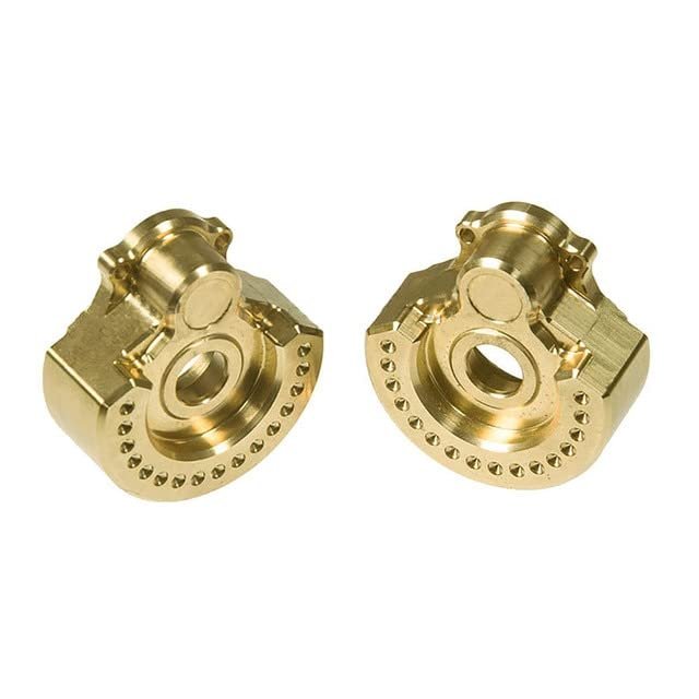 1pair Brass Counterweight Balance Heavyweight Portal Drive Housing for 1/10 TRAXS RTX4 RC Car Accessories - (Color: Yellow)