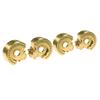 1pair Brass Counterweight Balance Heavyweight Portal Drive Housing for 1/10 TRAXS RTX4 RC Car Accessories - (Color: Yellow) view 3