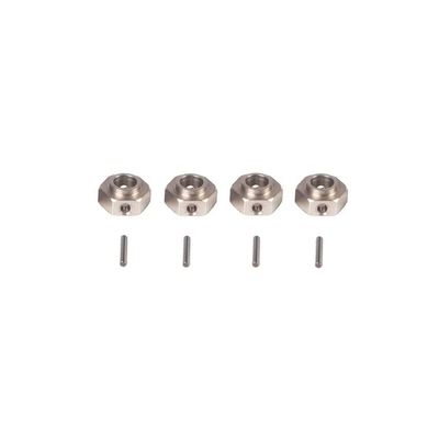 2pcs Hex Hub Adapter Upgrading Wheels Connector Modified Part RC 12mm Extension Wheel Adapters Replacement for RTX4 - (Color: White, CN)