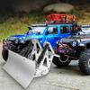 RC Car Blade Snow Plow Metal Snow Shovel for 1/10 RC Crawler TRAXS RTX4 RTX6 Axial SCX10 90046 03007 RGT view 2