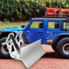 RC Car Blade Snow Plow Metal Snow Shovel for 1/10 RC Crawler TRAXS RTX4 RTX6 Axial SCX10 90046 03007 RGT view 3