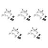 5X for MN D90 D91 D96 MN99S Metal Pull Rod Base Seat & Axle Up Servo Bracket Mount Accessories,Silver - (Color: Silver) view 1