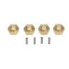 4PCS 3MM Brass Hex Adapter for 1/24 AXIAL SCX24 AXI 90081 RC Car Accessories - (Color: Yellow) view 1