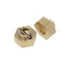 4PCS 3MM Brass Hex Adapter for 1/24 AXIAL SCX24 AXI 90081 RC Car Accessories - (Color: Yellow) view 2