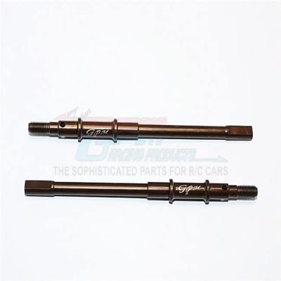 2PCS/Set 1/10 RC CAR Parts AXIAL SCX10 II 90046 Spring Steel Rear Straight AXLE Shaft -Metal Toys