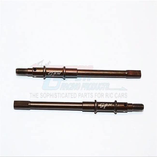 2PCS/Set 1/10 RC CAR Parts AXIAL SCX10 II 90046 Spring Steel Rear Straight AXLE Shaft -Metal Toys