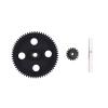 1 Set Metal Differential Gear Front Rear Wave Box Hydraulic Transmission Box & 1Pcs Spur Diff Main Gear 62T Gear - (Color: Auburn) view 3