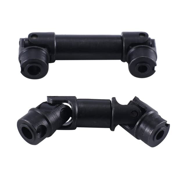2Pcs Metal Drive Shaft CVD Driveshaft 9751 for TRAXS RTX4M RTX-4M 1/18 RC Crawler Car Upgrade Parts Accessories Kits - (Color: Black)