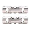 2X Rc Double Universal Joint Cardan Joint Gimbal Couplings with Screw,10X10mm - (Color: Silver) view 1