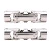2X Rc Double Universal Joint Cardan Joint Gimbal Couplings with Screw,10X10mm - (Color: Silver) view 2