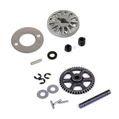 1 Set Middle Drive Gear Set Fit for Brushless Truck Torland & 1 Set Torque Limit Disc Set Fit for Brushless Truck Parts - (Color: Blue)