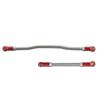 2 Pieces Steering Pull Rods RC Crawler Car Tire Parts Metal Upgraded Parts Replacement for Capra 1.9 UTB, Black - (Color: red, CN) view 1