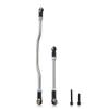 2 Pieces Steering Pull Rods RC Crawler Car Tire Parts Metal Upgraded Parts Replacement for Capra 1.9 UTB, Black - (Color: red, CN) view 2
