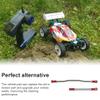 2 Pieces Steering Pull Rods RC Crawler Car Tire Parts Metal Upgraded Parts Replacement for Capra 1.9 UTB, Black - (Color: red, CN) view 4
