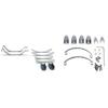 2 Set RC Car Part: 1 Set Steel Leaf Spring Suspension Set & 1 Set Steel Shock Absorber Leaf Springs Suspension - (Color: Silver) view 1