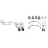2 Set RC Car Part: 1 Set Steel Leaf Spring Suspension Set & 1 Set Steel Shock Absorber Leaf Springs Suspension - (Color: Silver) view 2