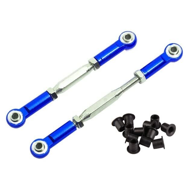 12Pcs Steering Pivot Bushing C-Hub Bushings with 2Pcs Steering Linkage Pull Rod for TRAXS 4X4 1/10 RC Car - (Color: Auburn)