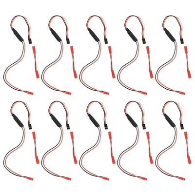 10X Winch CH3 3 Ways Control Line Panel Remote Controller Receiver Cable for 1/10 RC Crawler Axial SCX10 TRAXS RTX4 - (Color: As Shown in Color)